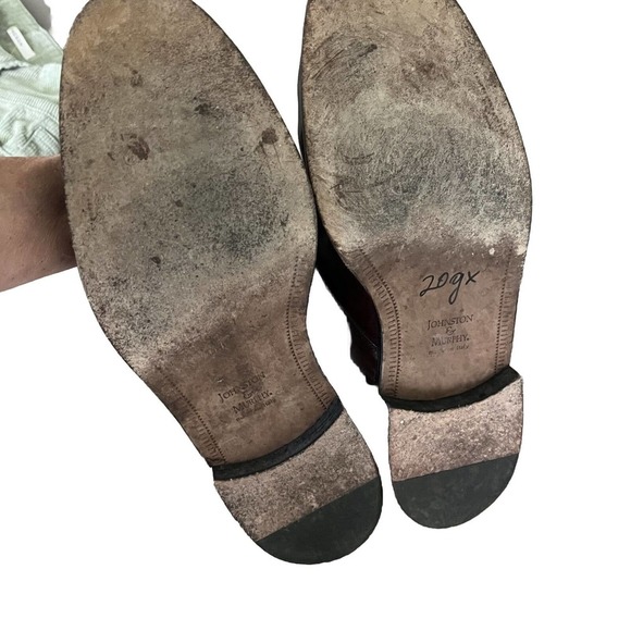 JOHNSTON & MURPHY Made in Italy Cellini Leather Tassel Loafer Cordovan Size 11 - Picture 7 of 7